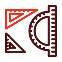 Geometry Vector Thick Line Two Color Icons For Personal And Commercial Use.