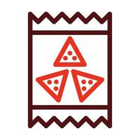 Packet Vector Thick Line Two Color Icons For Personal And Commercial Use.