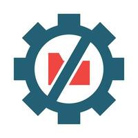 Restriction of Processing Vector Glyph Two Color Icon For Personal And Commercial Use.