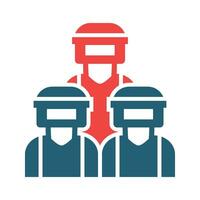 Squad Vector Glyph Two Color Icon For Personal And Commercial Use.