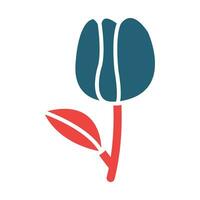 Tulip Vector Glyph Two Color Icon For Personal And Commercial Use.