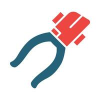 Cutter Vector Glyph Two Color Icon For Personal And Commercial Use.