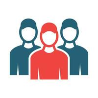Leaders Vector Glyph Two Color Icon For Personal And Commercial Use.