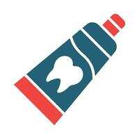 Toothpaste Vector Glyph Two Color Icon For Personal And Commercial Use.
