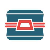 Lunchbox Vector Glyph Two Color Icon For Personal And Commercial Use.