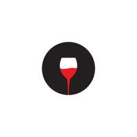 vino logo icono vector