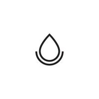 Water drop logo design vector