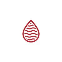 Blood ilustration logo vector