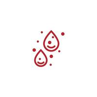 Blood ilustration logo vector