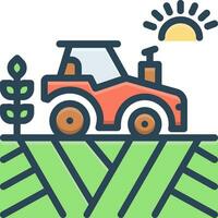 color icono para agrícola vector