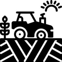 sólido icono para agrícola vector