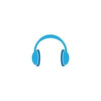 auriculares logo icono vector