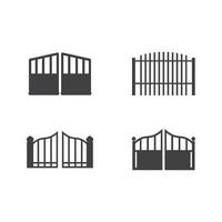 Gate icon vector