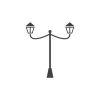 Garden lamp icon vector