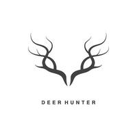 Deer antler logo vector