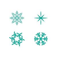 Snowflakes icon vector