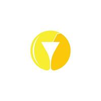 Glass wine icon vector