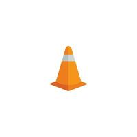 Traffic cone icon vector