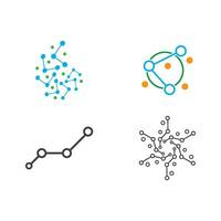 Molecule logo icon vector