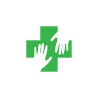 Hand care logo icon vector