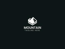 Mountain logo design vector