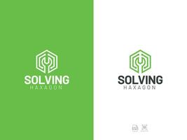 Solving logo design vector