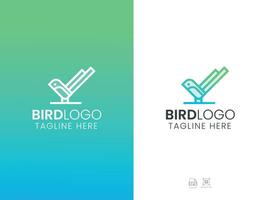 Bird logo design vector