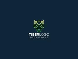 diseño de logotipo de tigre vector