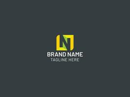 N letter logo design vector