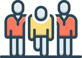color icon for supporting vector