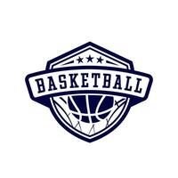 Basketball logo design template simple style design vector