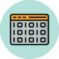 Binary Code Vector Icon Design Illustration