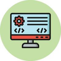Backend Vector Icon Design Illustration