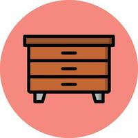 Nightstand Vector Icon Design Illustration