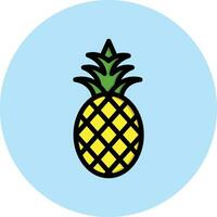 ilustración de diseño de icono de vector de piña