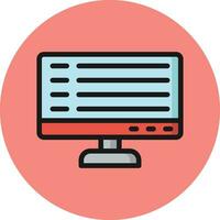 Monitor Vector Icon Design Illustration