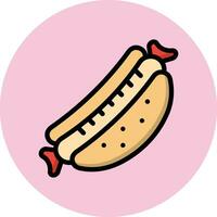 Hot dog Vector Icon Design Illustration