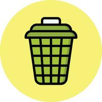 Laundry Basket Vector Icon Design Illustration