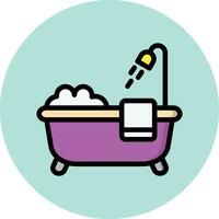 Bathtub Vector Icon Design Illustration