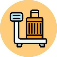 Luggage Scan Vector Icon Design Illustration