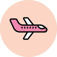 ilustración de diseño de icono de vector de avión