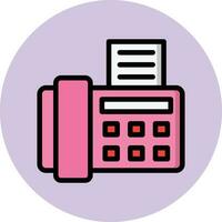 Fax Machine Vector Icon Design Illustration