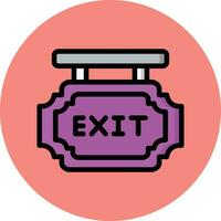 Exit Vector Icon Design Illustration