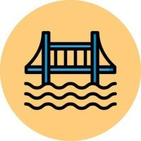 ilustración de diseño de icono de vector de puente