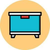 Freezer Vector Icon Design Illustration