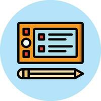 Graphic Tablet Vector Icon Design Illustration