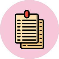 Sticky Note Vector Icon Design Illustration