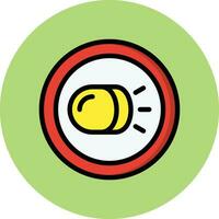 Headlight Vector Icon Design Illustration