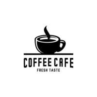 vector logo de un calentar taza de café