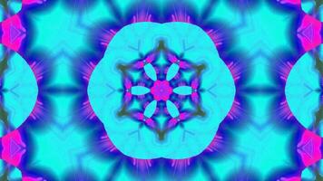 Stunning Abstract Kaleidoscope Background. Unique Multicolor Mosaic Texture in Seamless Geometric Pattern photo